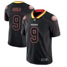 San Francisco 49ers #9 Robbie Gould 2018 Lights Out Color Rush Limited Black Jersey