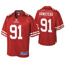 San Francisco 49ers #91 Arik Armstead Scarlet Pro Line Team Player Jersey