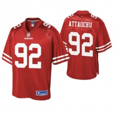 San Francisco 49ers #92 Jeremiah Attaochu Scarlet Pro Line Team Player Jersey