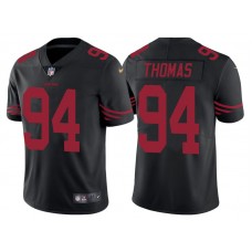 San Francisco 49ers #94 Solomon Thomas Black Color Rush Limited Jersey - Light Up Thursday Night