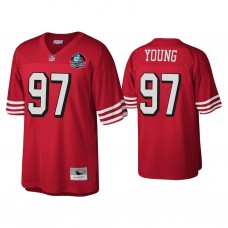 San Francisco 49ers #97 Bryant Young Scarlet Pro Football Hall Of Fame Class Of 2022 Jersey