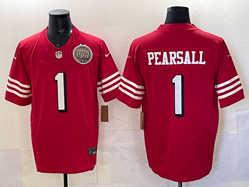 San Francisco 49ers  Vapor F.U.S.E. Limited  Jersey  -  All Stitched 1 Ricky Pearsall