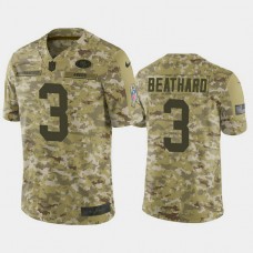 San Francisco 49ers C.J. Beathard #3 2018 Salute to Service Elite Camo Jersey