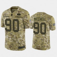 San Francisco 49ers Earl Mitchell #90 Camo Jersey 2018 Salute to Service