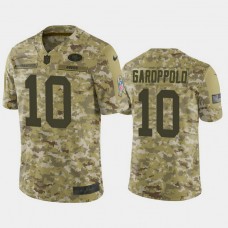 San Francisco 49ers Jimmy Garoppolo #10 2018 Salute to Service Limited Camo Jersey