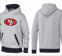 San Francisco 49ers Logo Pullover Hoodie Grey & Black