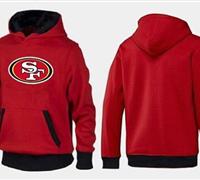San Francisco 49ers Logo Pullover Hoodie Red & Black