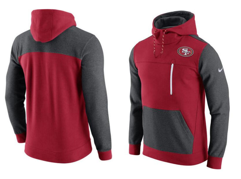 San Francisco 49ers Nike AV15 Fleece Pullover Hoodie Scarlet
