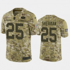 San Francisco 49ers Richard Sherman #25 Camo Jersey 2018 Salute to Service