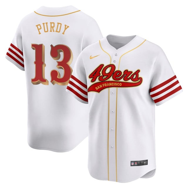San Francisco 49ers Rivalry Series Baseball Jersey - All Stitched Brock Purdy    - 13