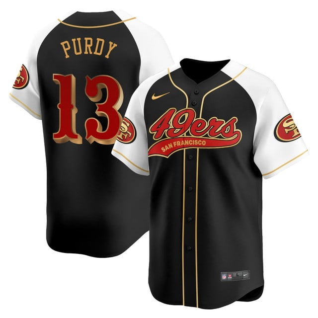 San Francisco 49ers Rivalry Series Baseball Jersey - All Stitched Brock Purdy -  13