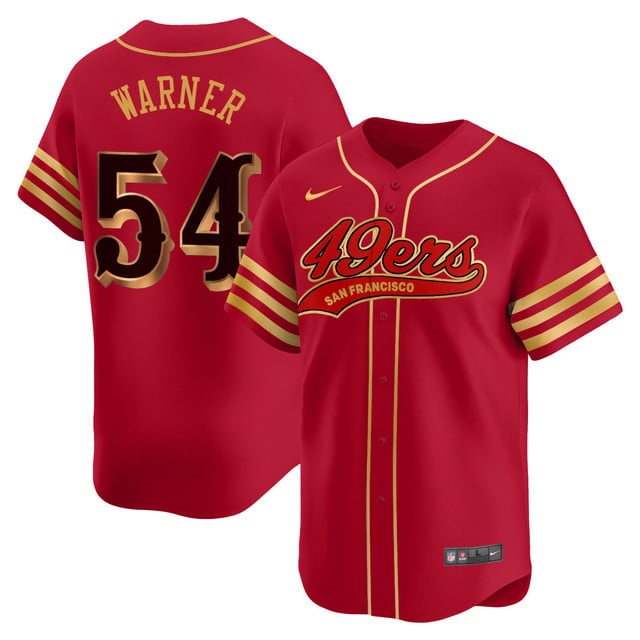 San Francisco 49ers Rivalry Series Baseball Jersey - All Stitched Fred Warner -   54