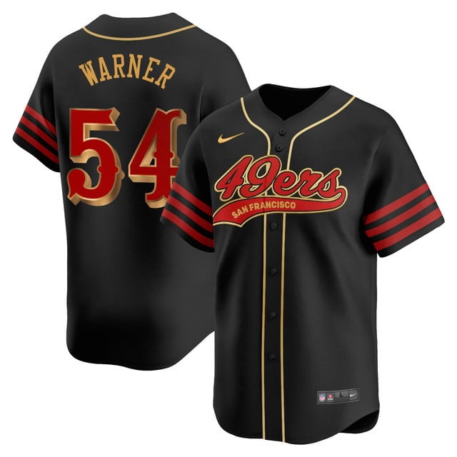 San Francisco 49ers Rivalry Series Baseball Jersey - All Stitched Fred Warner - 54