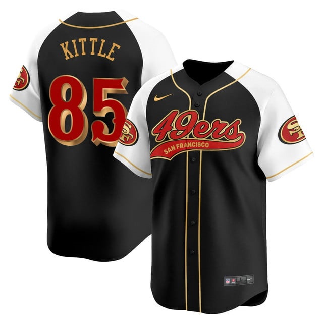 San Francisco 49ers Rivalry Series Baseball Jersey - All Stitched George Kittle -  85