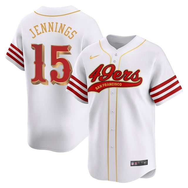 San Francisco 49ers Rivalry Series Baseball Jersey - All Stitched Jauan  Jennings - 15