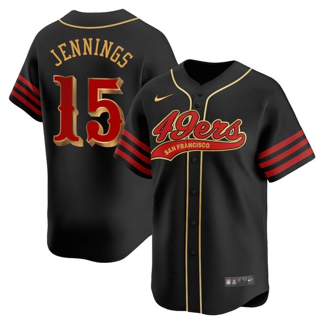 San Francisco 49ers Rivalry Series Baseball Jersey - All Stitched Jauan Jennings - 15