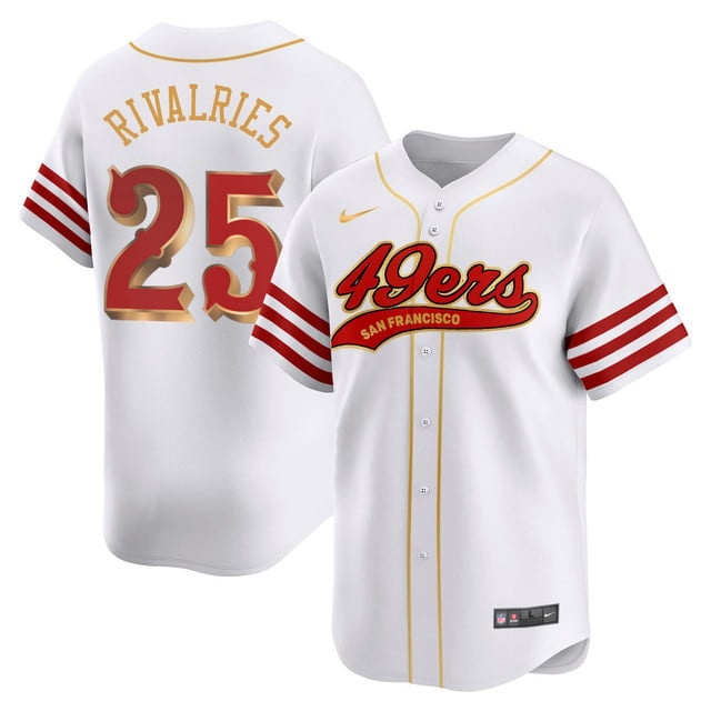 San Francisco 49ers Rivalry Series Baseball Jersey - All Stitched Rivalries -    25
