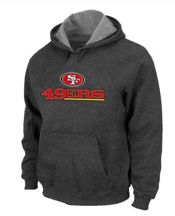San Francisco 49ers Shield Nailhead Performance Hoodie -D.Grey