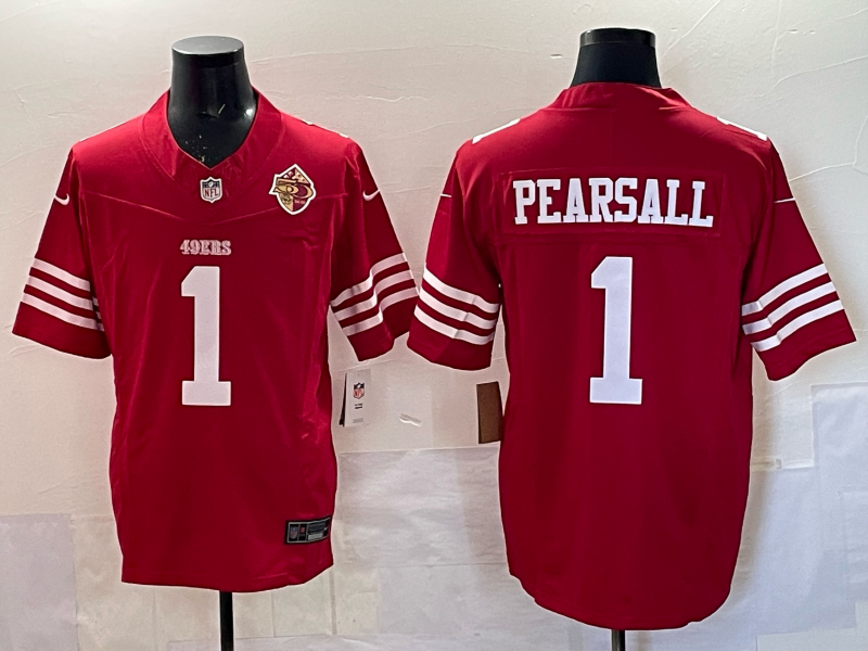 San Francisco 49ers Vapor F.U.S.E.     Limited  Jersey - All Stitched 1 Ricky Pearsall