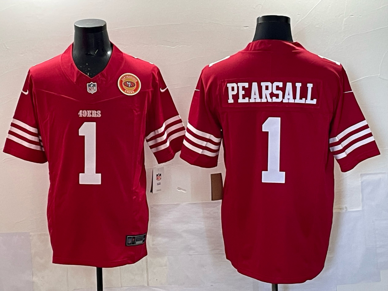 San Francisco 49ers Vapor F.U.S.E.   Limited  Jersey - All Stitched 1 Ricky Pearsall
