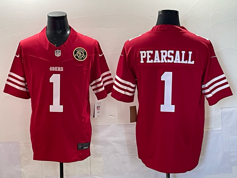 San Francisco 49ers Vapor F.U.S.E. Limited  Jersey - All Stitched 1 Ricky Pearsall