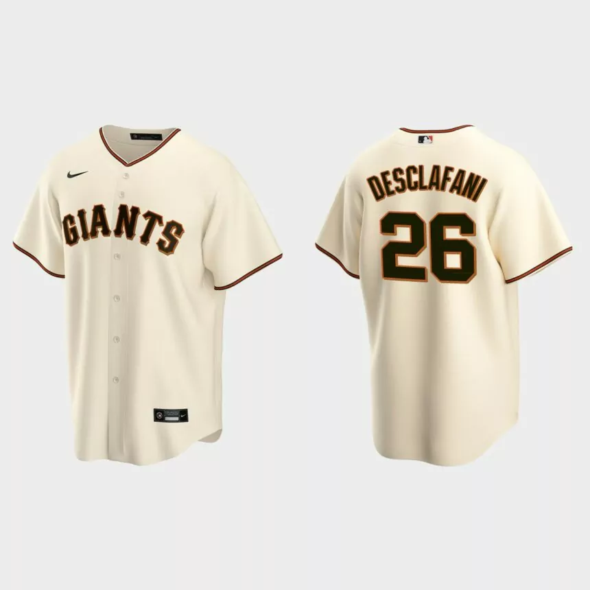 San Francisco Giants #26 Anthony DeSclafani Replica Home Jersey – Cream