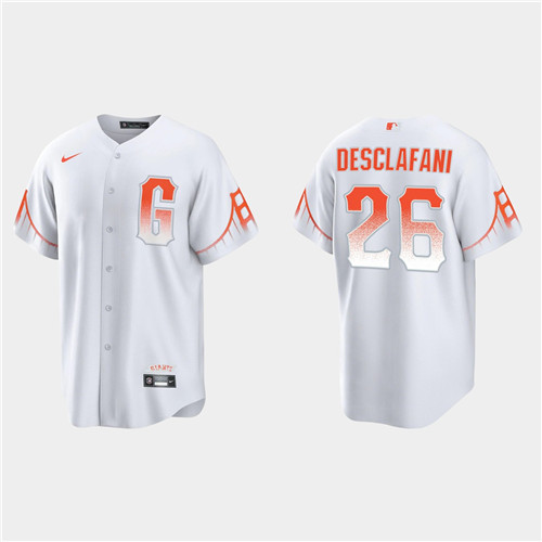 San Francisco Giants #26 Anthony Desclafani Men's 2021 City Connect White Fan's Version Jersey