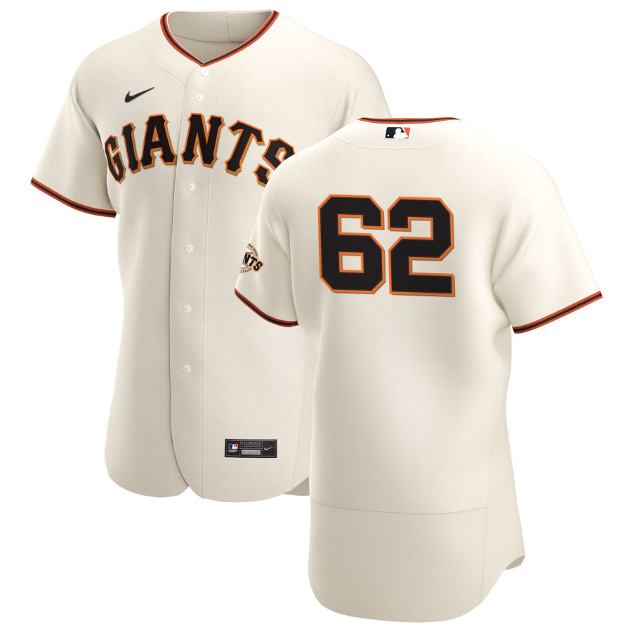 San Francisco Giants #62 Logan Webb Men's Nike Cream Home 2020 Authentic Player MLB Jersey