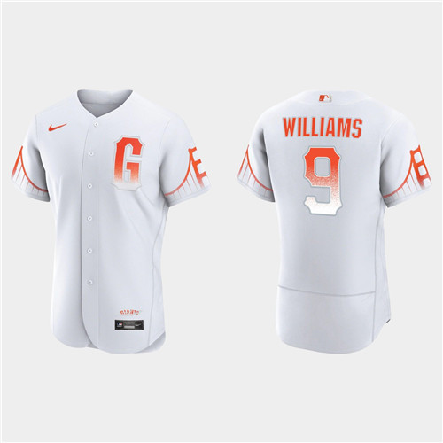 San Francisco Giants #9 Matt Williams Men's 2021 City Connect Authentic White Jersey