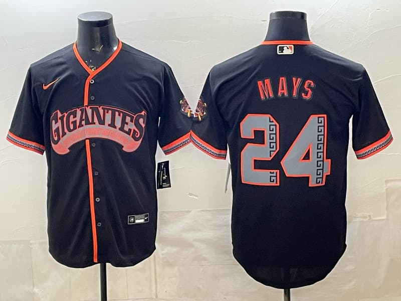 San Francisco Giants “Los Gigantes” Vapor Premier  Jersey 24 MAYS