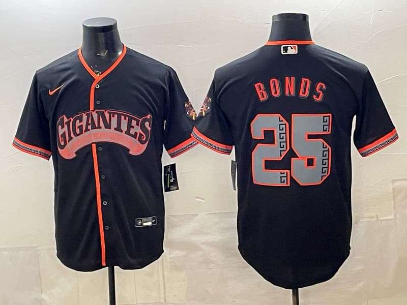 San Francisco Giants “Los Gigantes” Vapor Premier  Jersey 25 BONDS