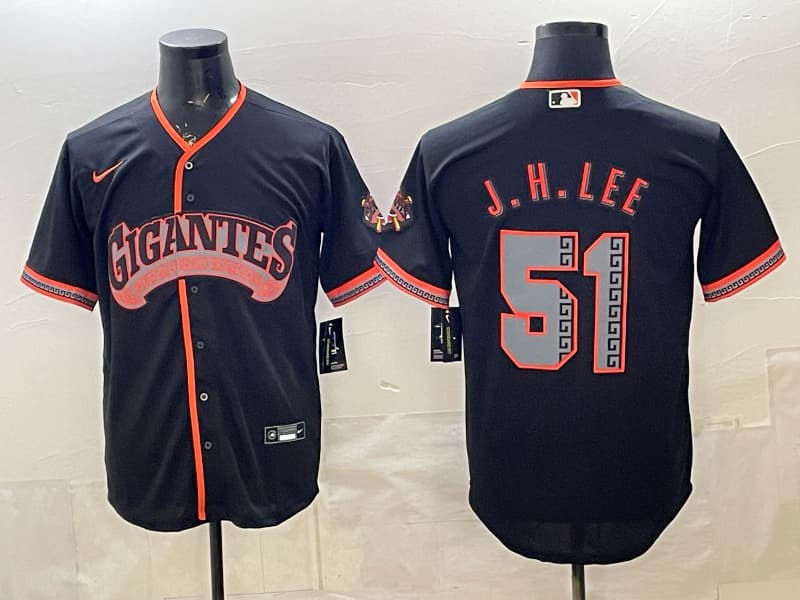 San Francisco Giants “Los Gigantes” Vapor Premier  Jersey J.H.LEE 51