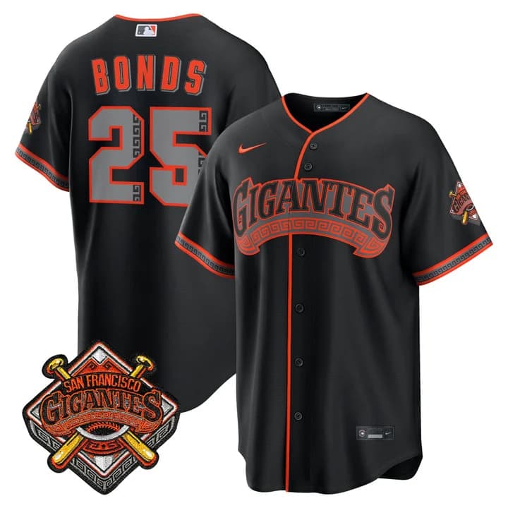San Francisco Giants “Los Gigantes” Vapor Premier Jersey - All Stitched Barry Bonds  25