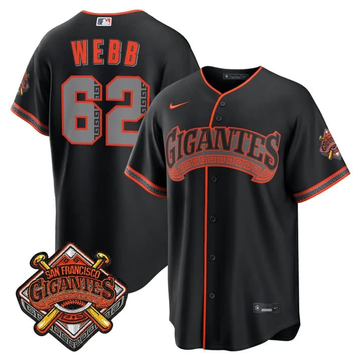 San Francisco Giants “Los Gigantes” Vapor Premier Jersey - All Stitched Logan Webb 62