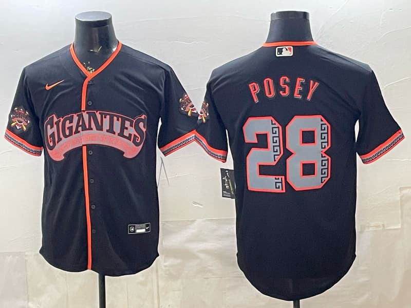 San Francisco Giants “Los Gigantes” Vapor Premier Jersey  28  posey