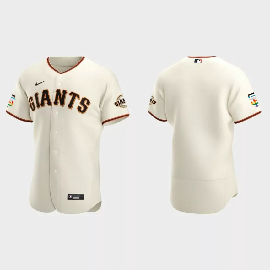 San Francisco Giants 2021 Pride Month Authentic Home Jersey – Cream