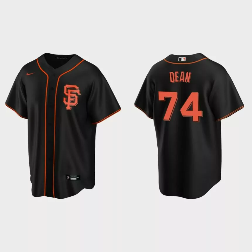 San Francisco Giants Austin Dean Replica Alternate Jersey – Black