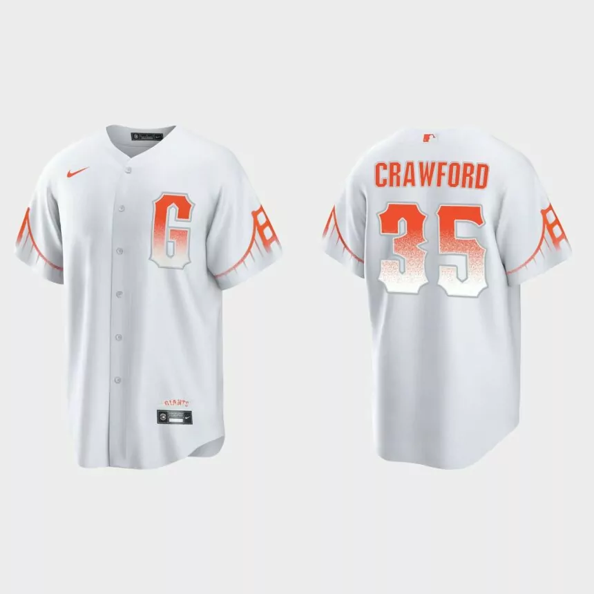 San Francisco Giants Brandon Crawford 2021 City Connect Replica Jersey – White