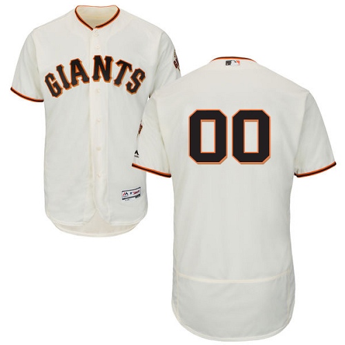San Francisco Giants Cream Men's Customized Flexbase Jersey