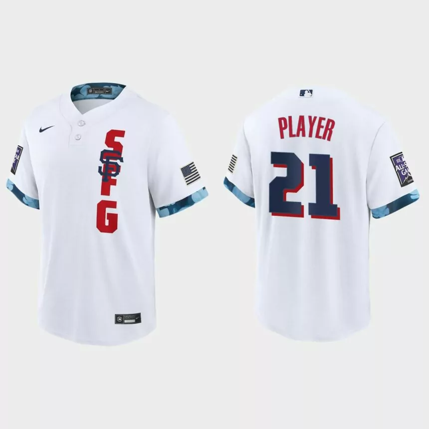 San Francisco Giants Custom 2021 MLB All-Star Game Replica Jersey – White