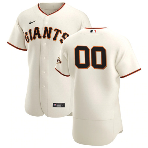 San Francisco Giants Custom Men's Nike Cream Home 2020 Authentic Player MLB Jersey