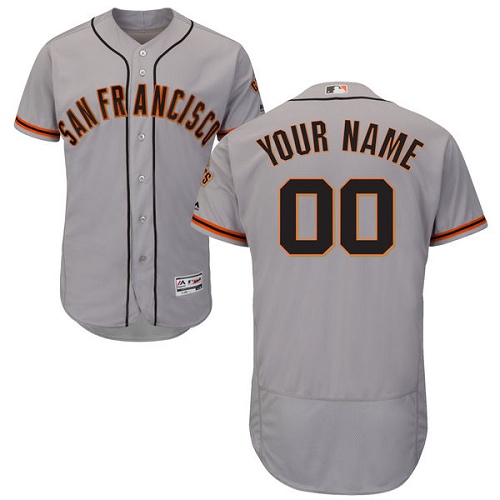 San Francisco Giants Gray Men's Customized Flexbase Jersey