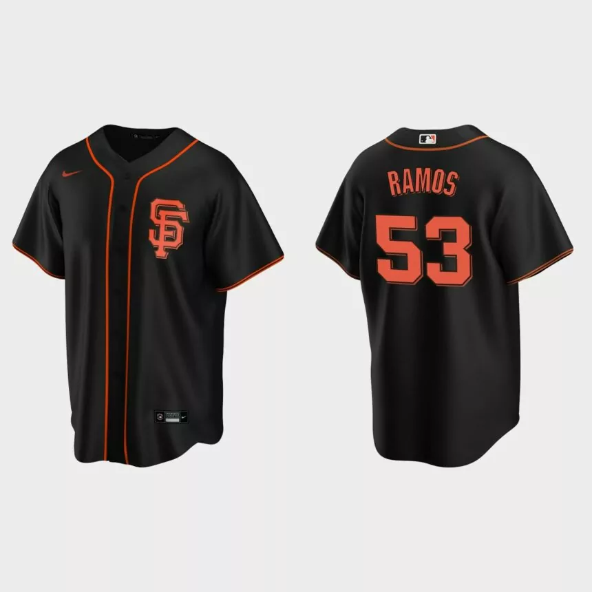 San Francisco Giants Heliot Ramos Replica Alternate Jersey – Black