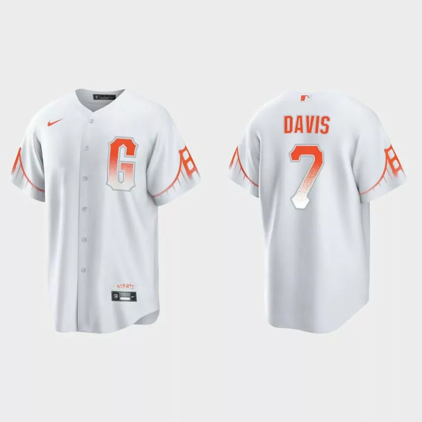 San Francisco Giants J.D. Davis City Connect Replica Jersey – White