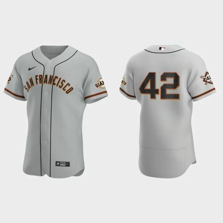 San Francisco Giants Jackie Robinson Day Authentic Jersey – Gray