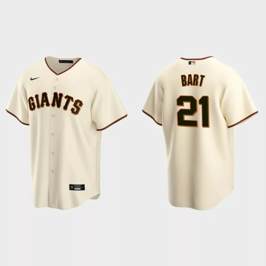 San Francisco Giants Joey Bart Replica Home Jersey – Cream