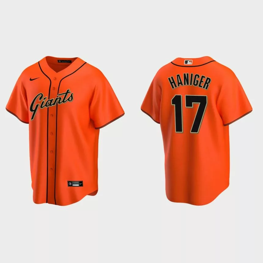 San Francisco Giants Mitch Haniger Replica Alternate Jersey – Orange