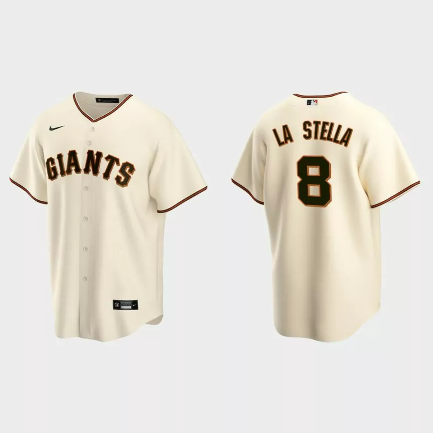 San Francisco Giants Tommy La Stella Replica Home Jersey – Cream