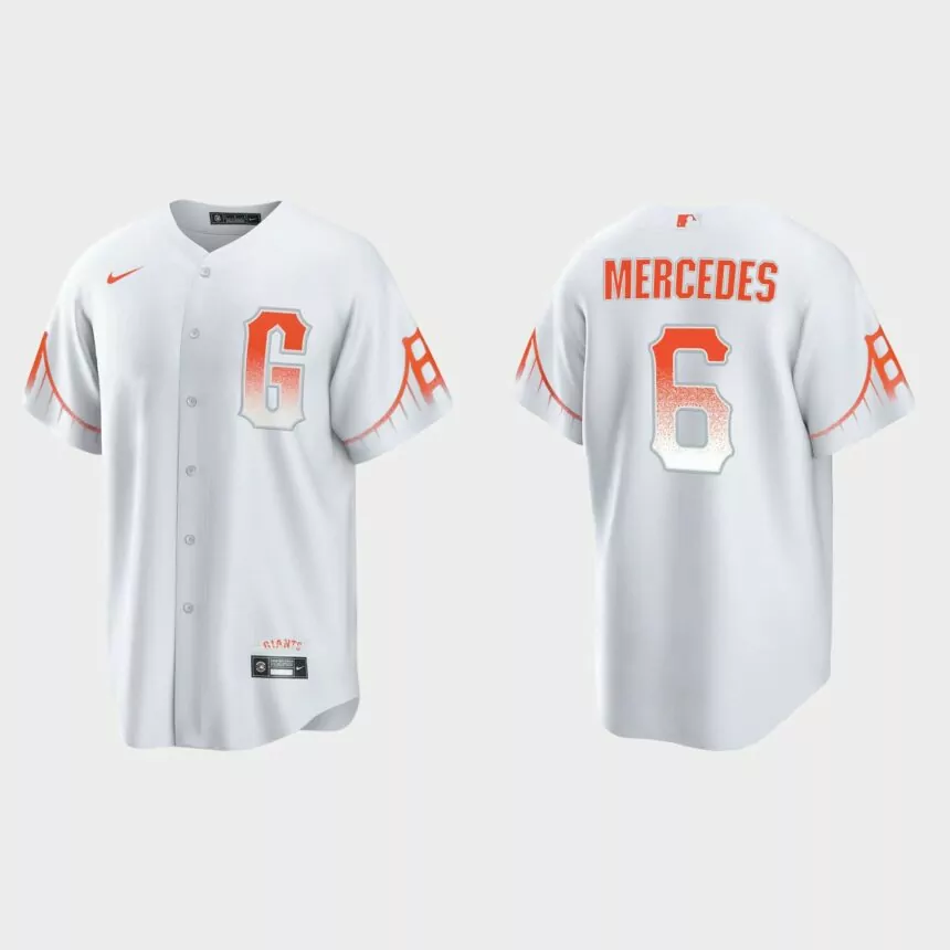 San Francisco Giants Yermin Mercedes City Connect Replica Jersey – White