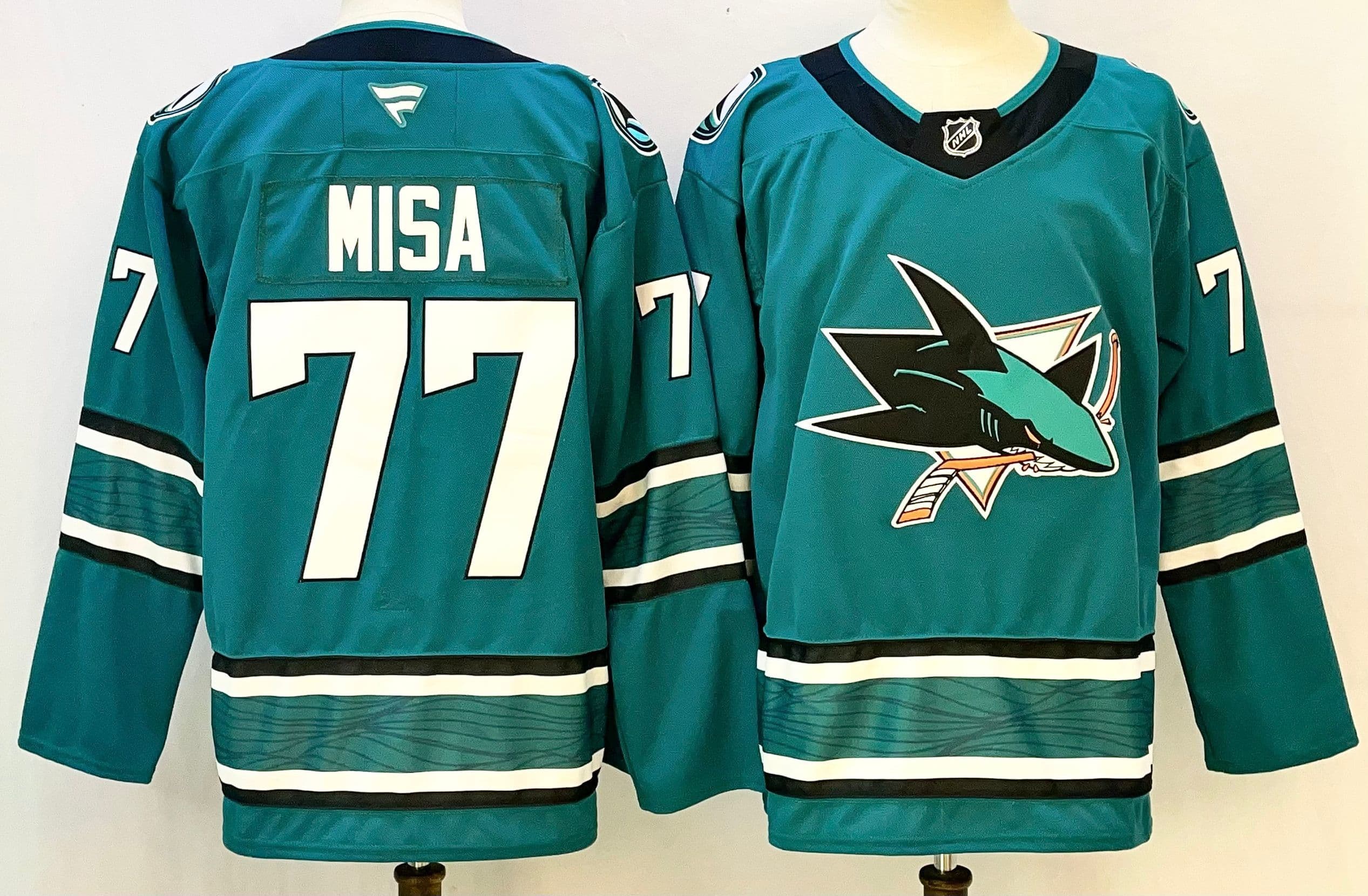 San Jose  Sharks Fanatics Misa #77 Home Premium Jersey